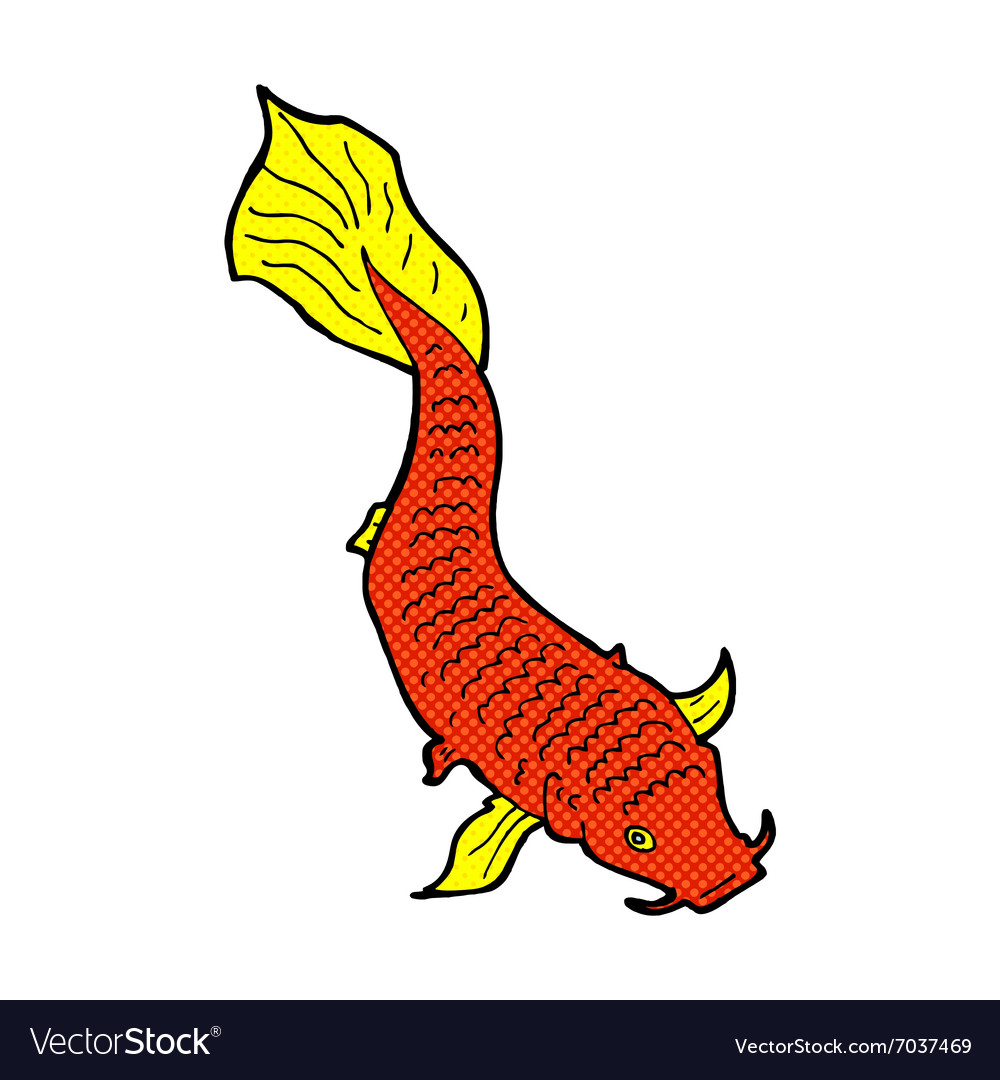 Comic cartoon fish