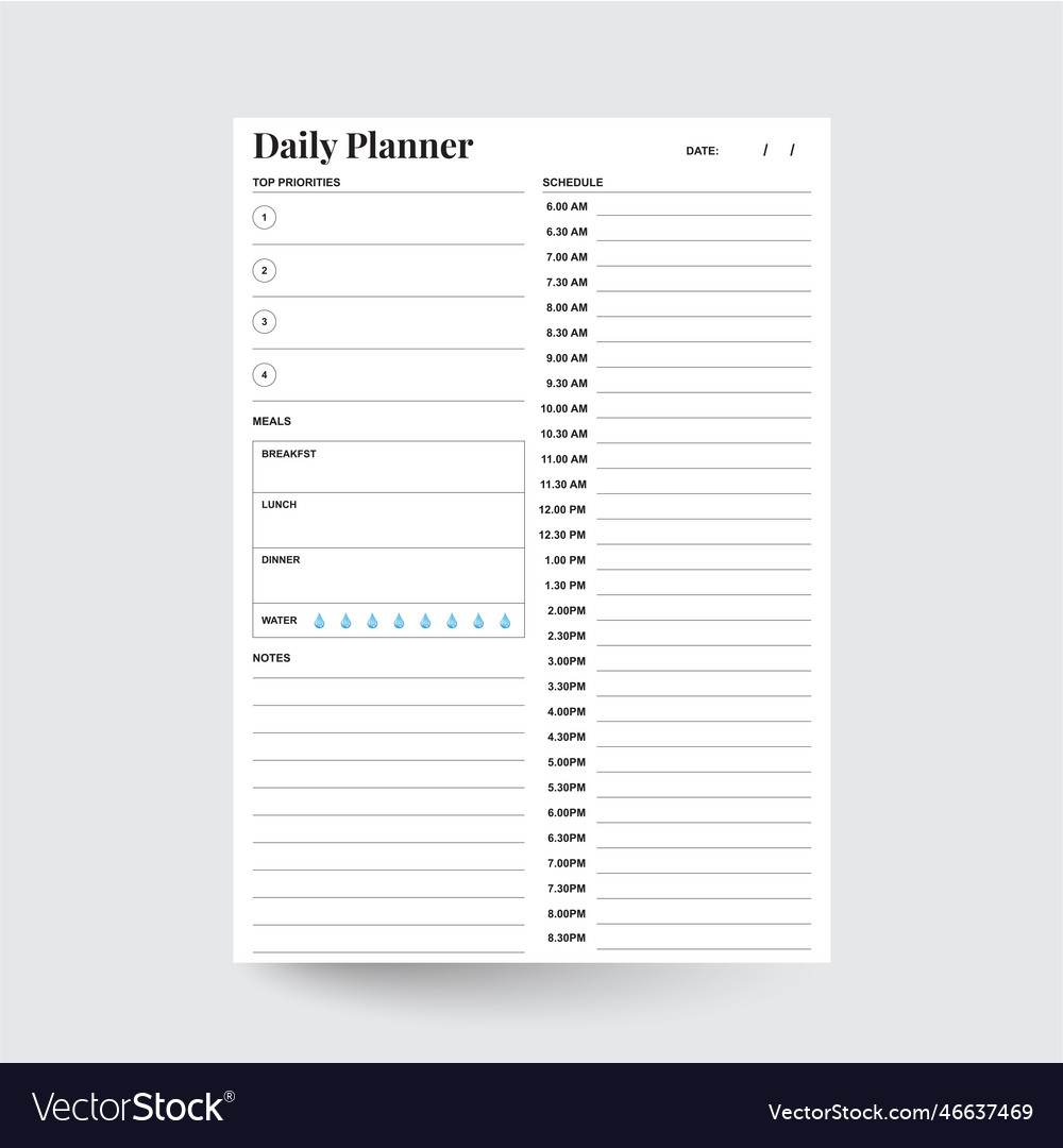 Daily planner