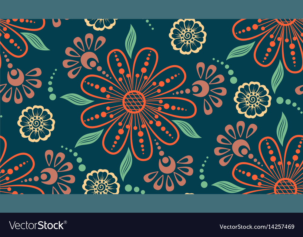 Floral Seamless Pattern - Elegant Blossom