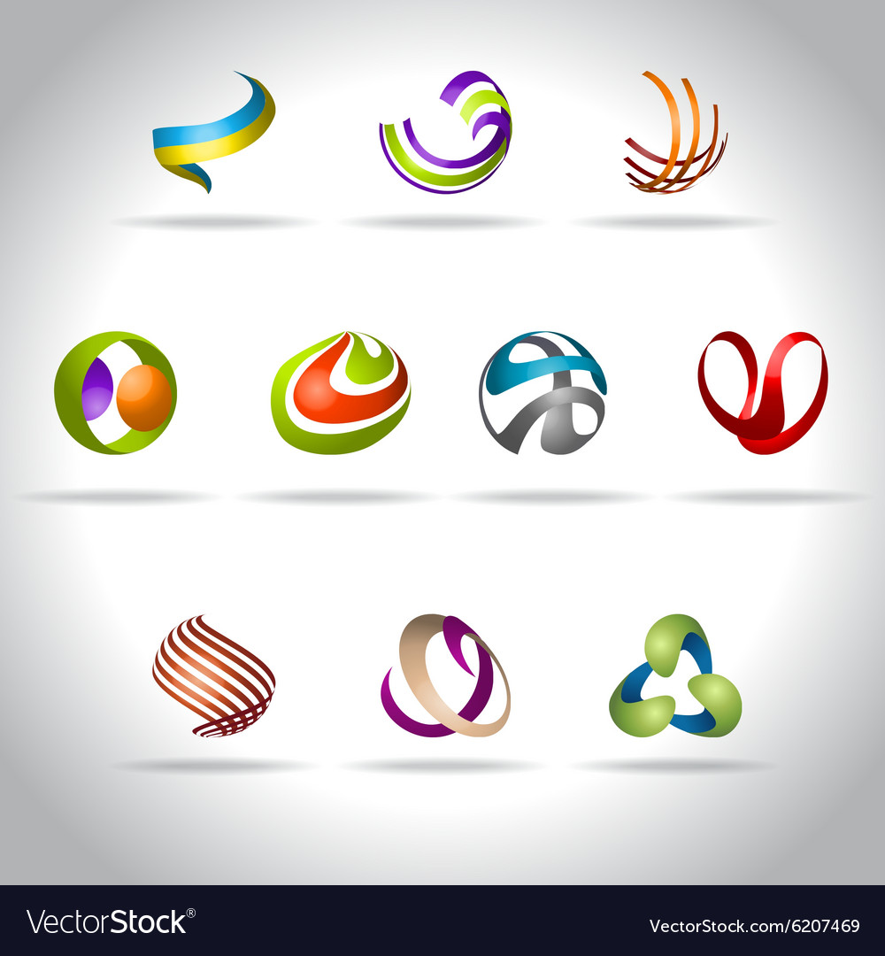 Modern Abstract Icon Set