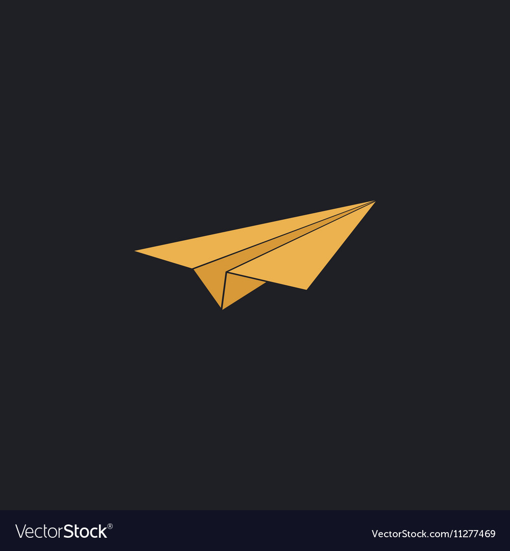 Paper plane computer symbol
