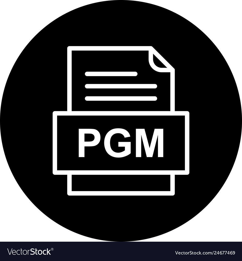 Pgm file document icon