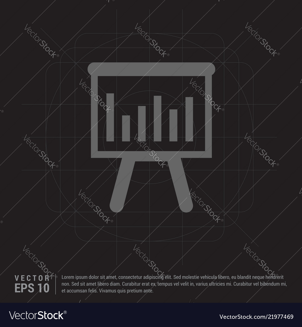 Progress graph icon vector image Progress graph icon