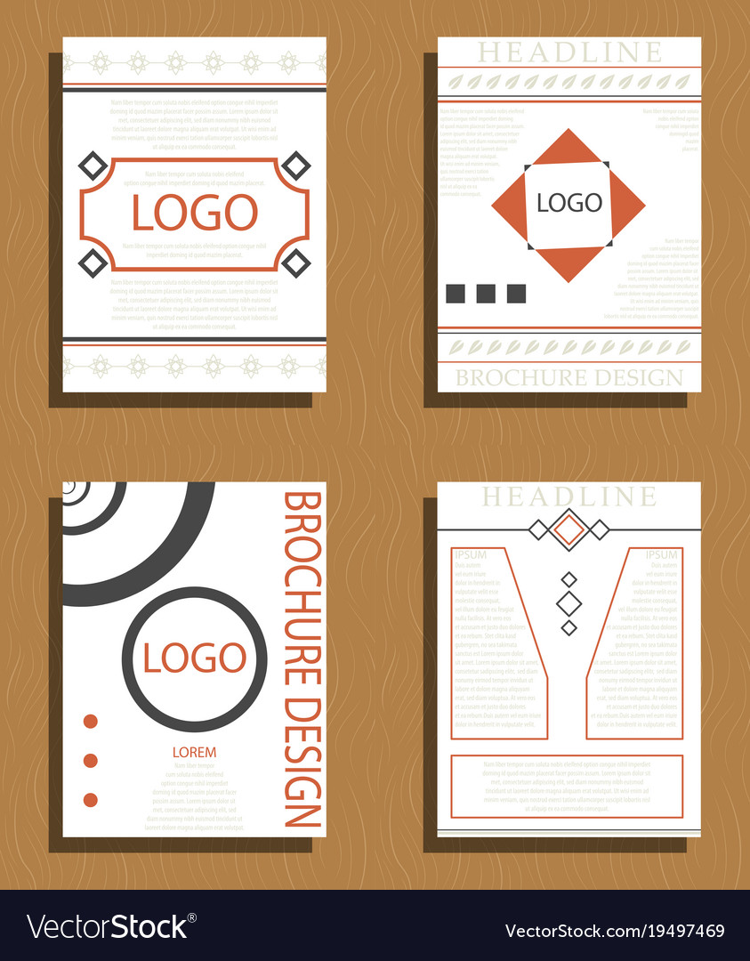 Set of layout background for art template