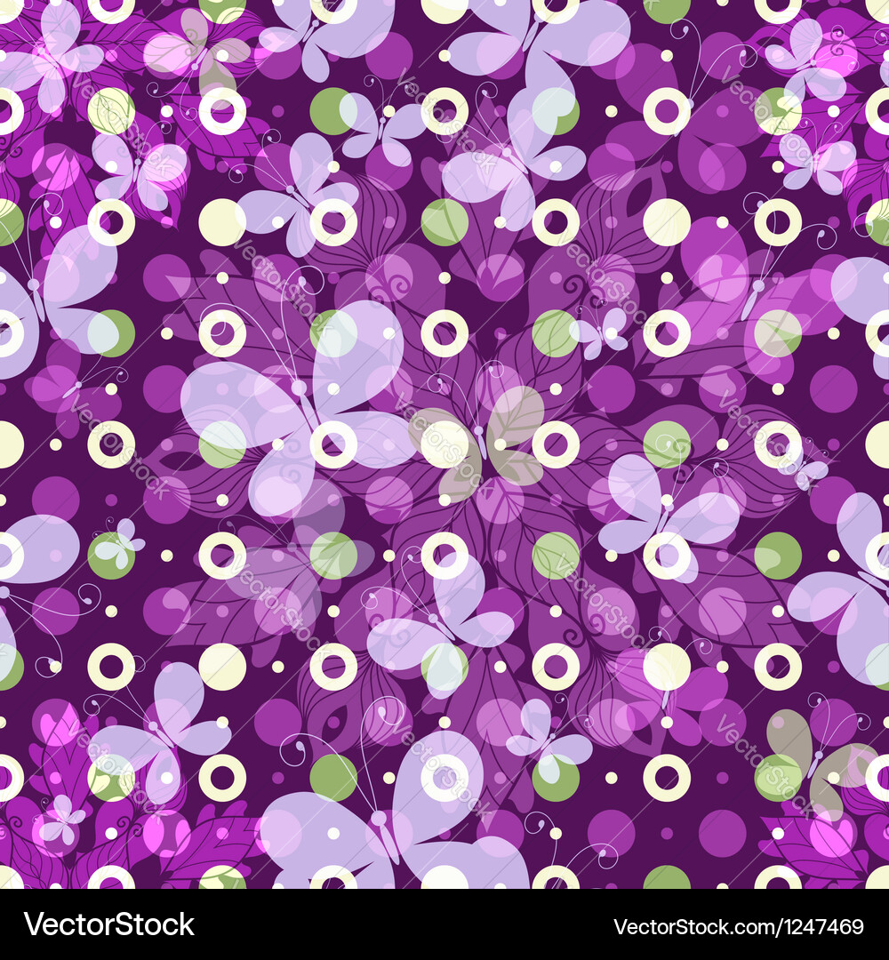 Spring pattern with polka dots Royalty Free Vector Image
