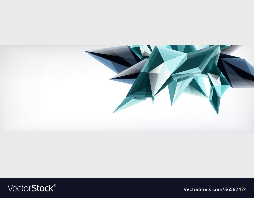 3d triangles and pyramids abstract