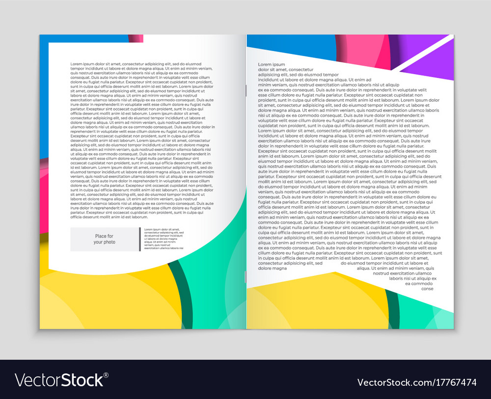 Abstract layout background set for art