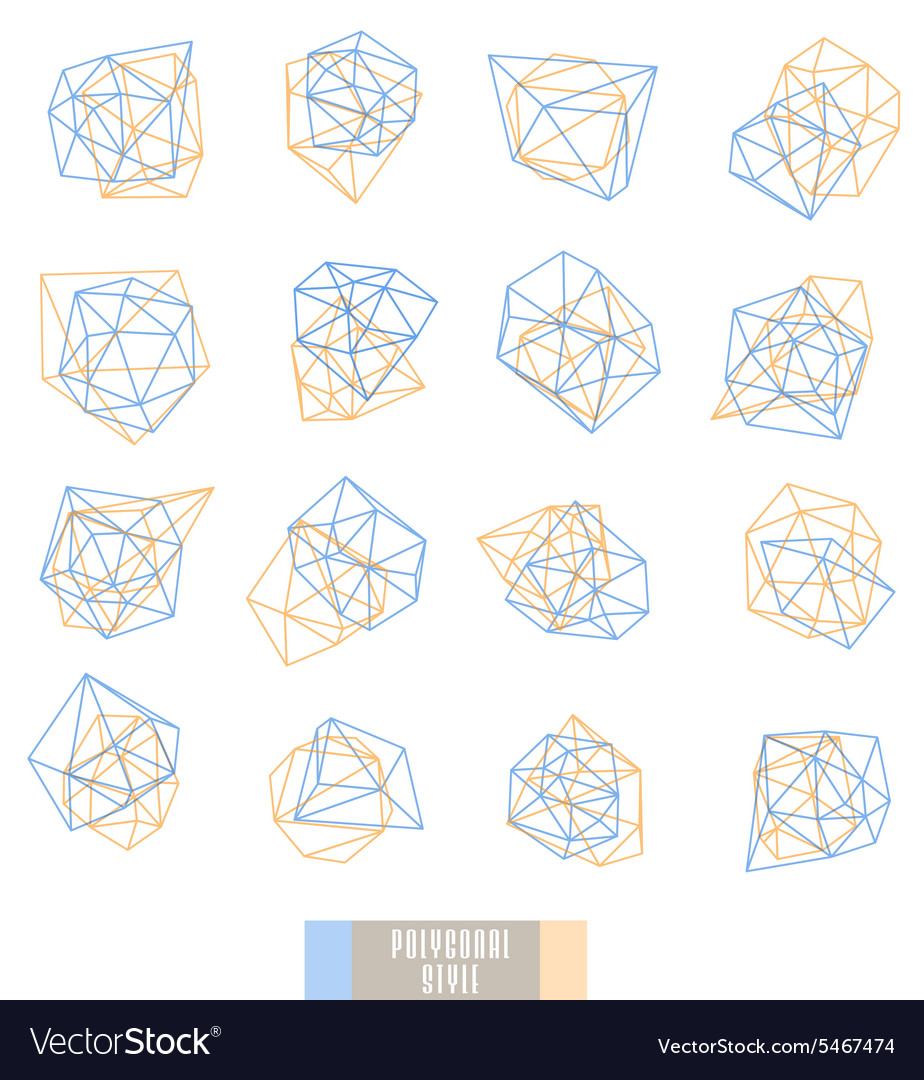 Abstract triangles design