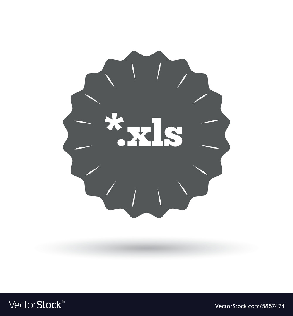 Excel file document icon download xls button