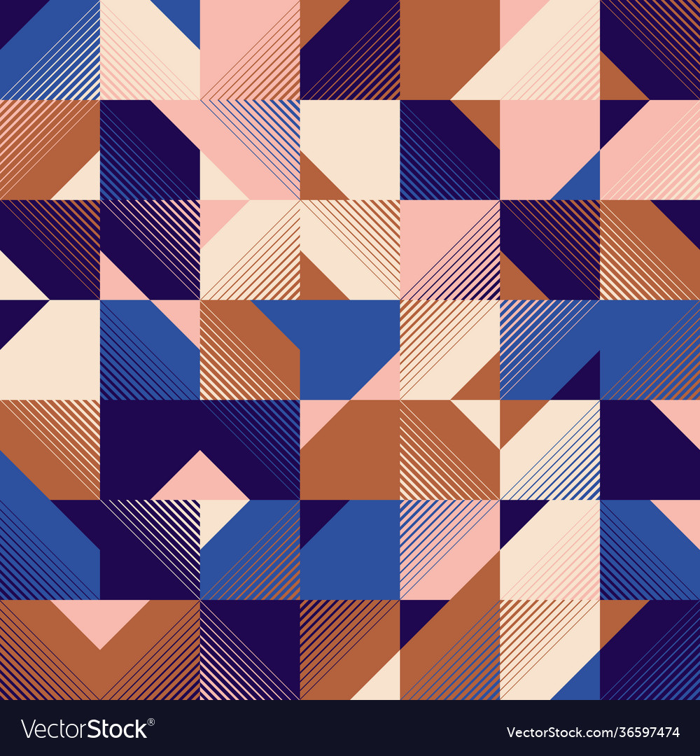 Linear abstract pattern design vector image Linear abstract pattern design