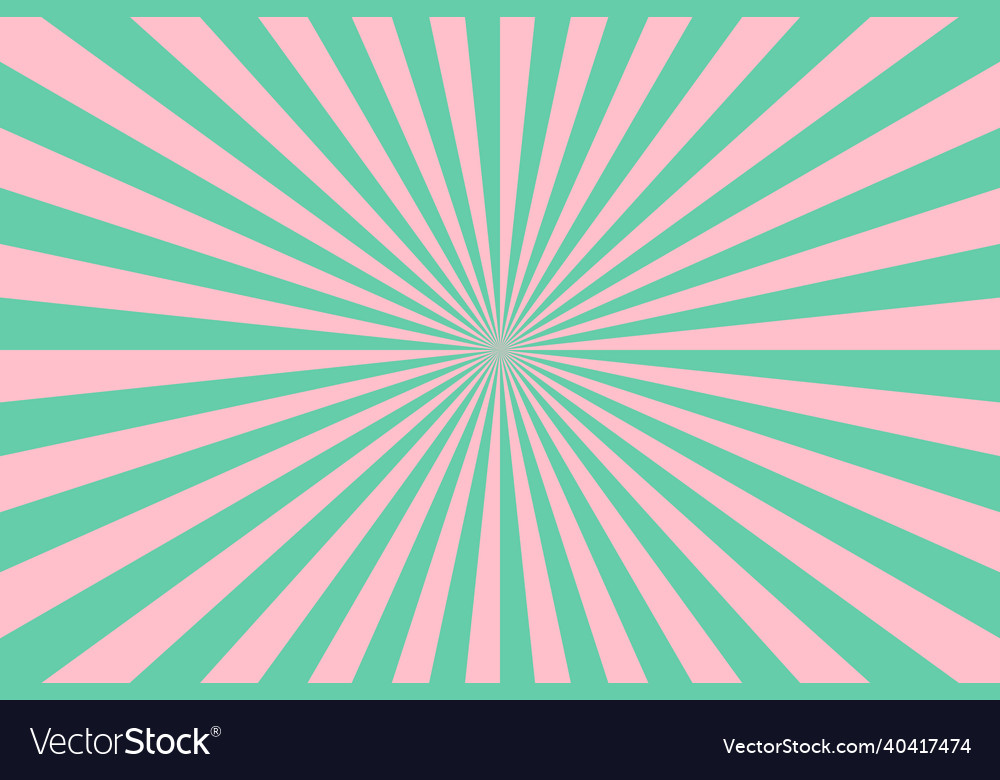Rays background in retro style vector image Rays background in retro style