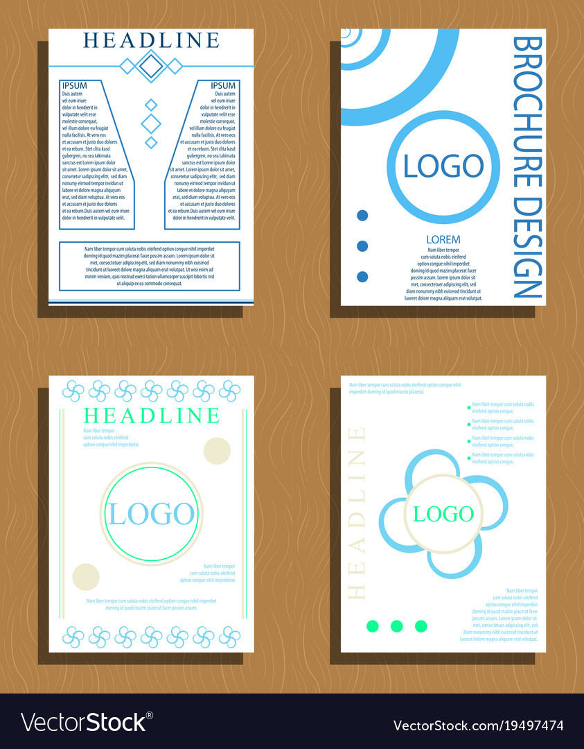 Set of layout background for art template