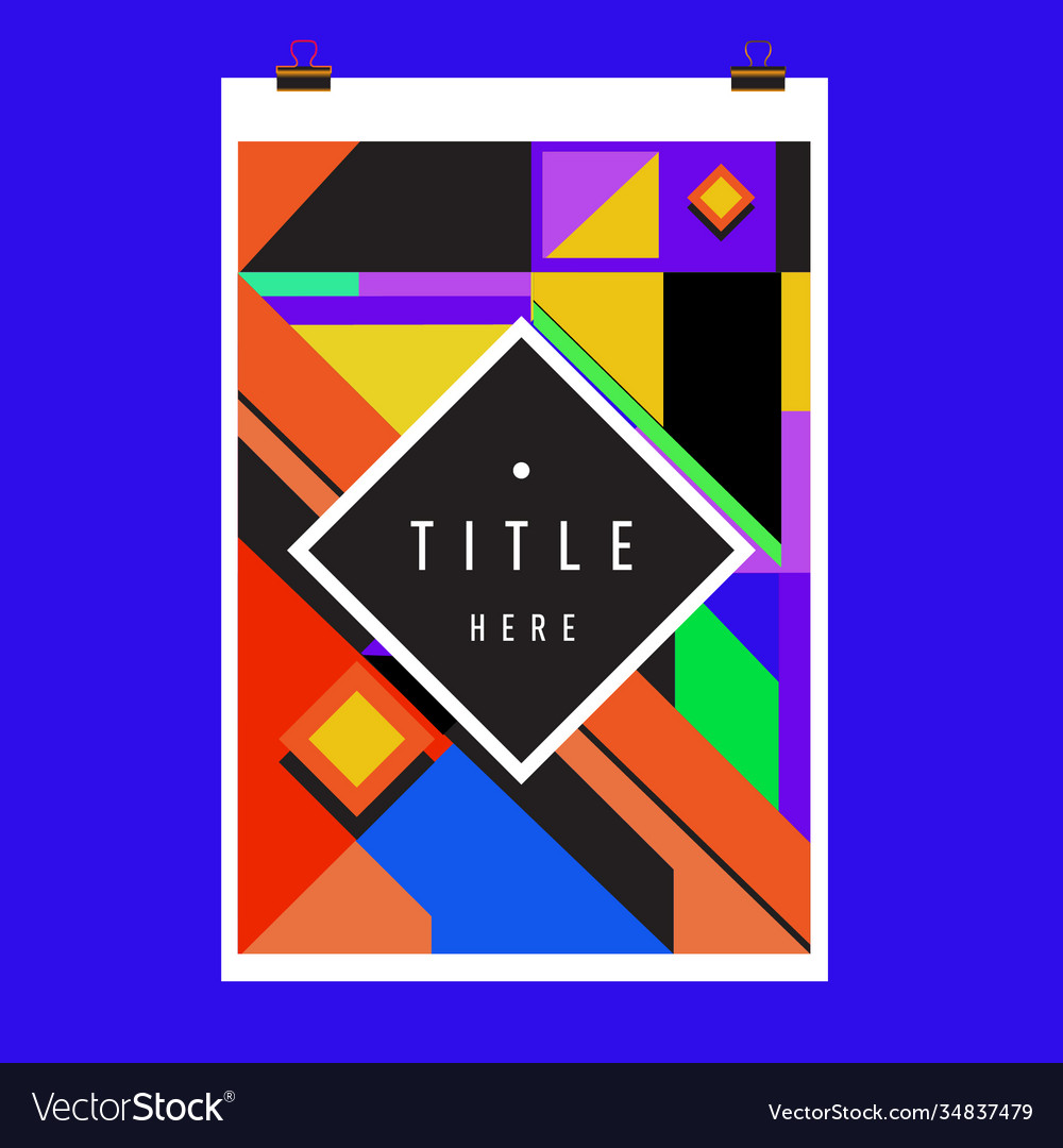 Abstract colorful geometric pattern background