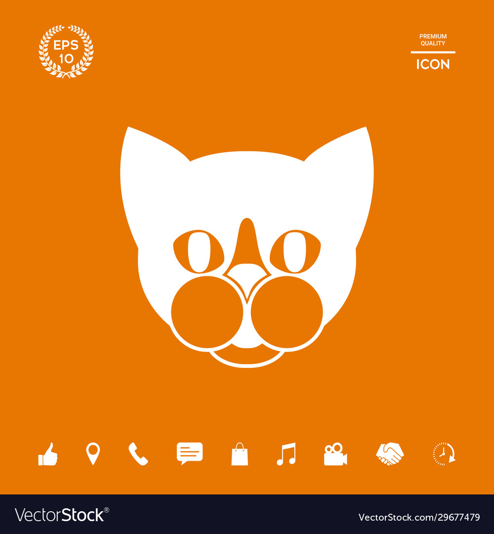 Cat - logo protect sign icon graphic elements