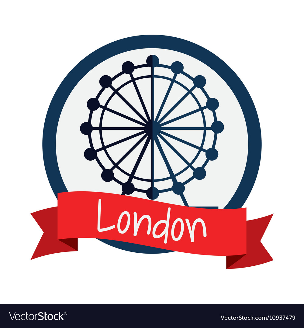 Isolated london eye design