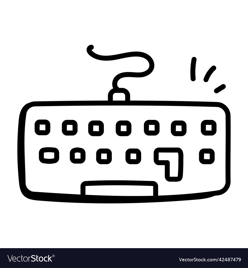 Keyboard Royalty Free Vector Image - VectorStock