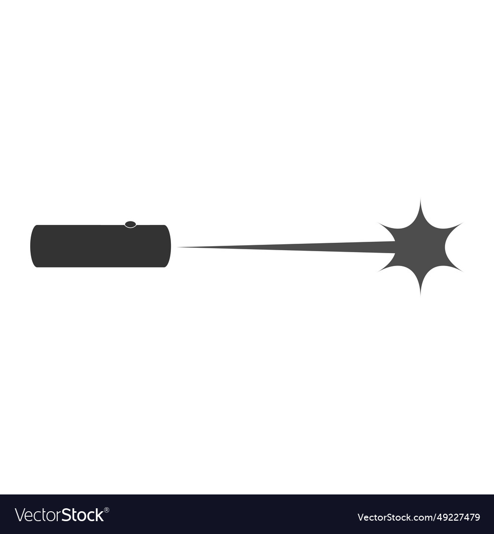 Laser pointer icon vector image Laser pointer icon