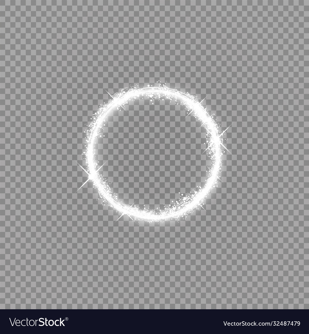 Round shiny frame background with lights abstract vector image Round shiny frame background with lights abstract