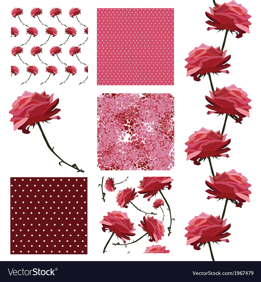 Seamless patterns set