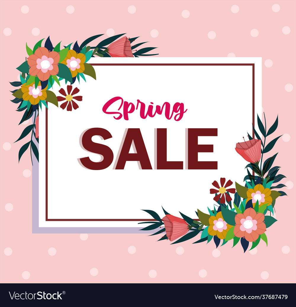 Spring sale banner