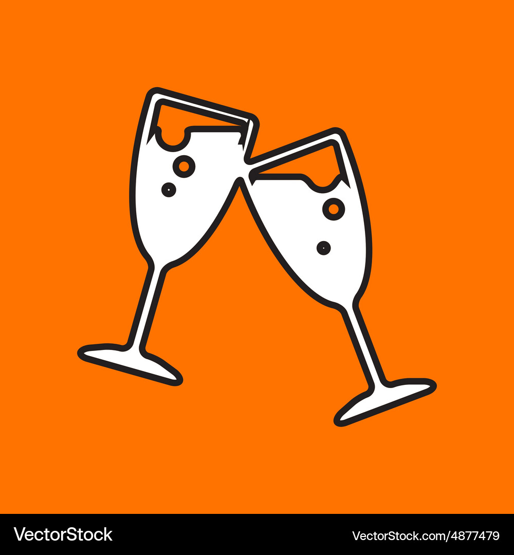 Stemware icon eps10 Royalty Free Vector Image - VectorStock