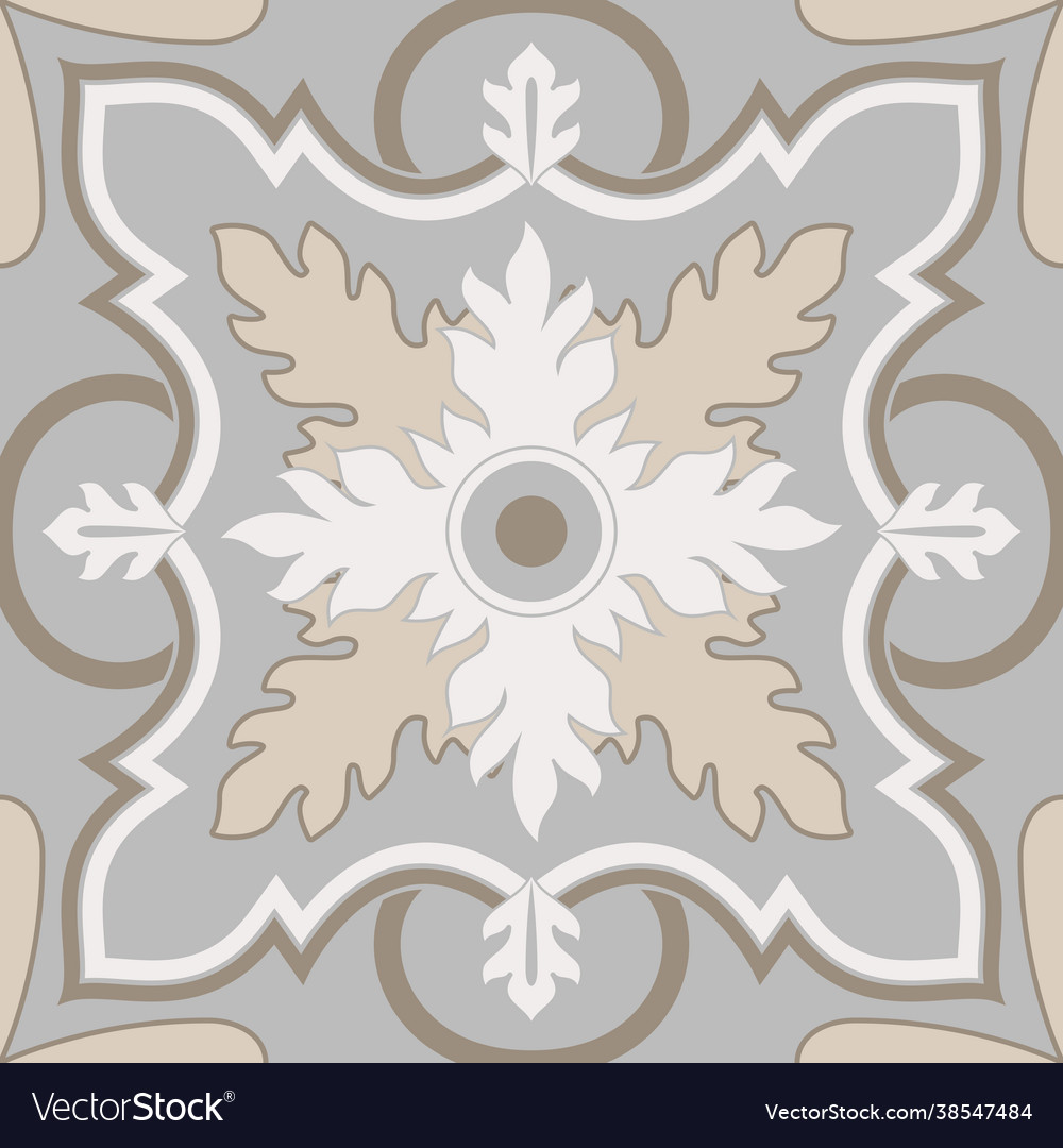 Beige spanish tile - ornamental