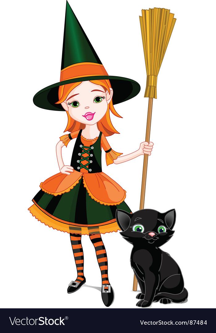 cartoon halloween witch