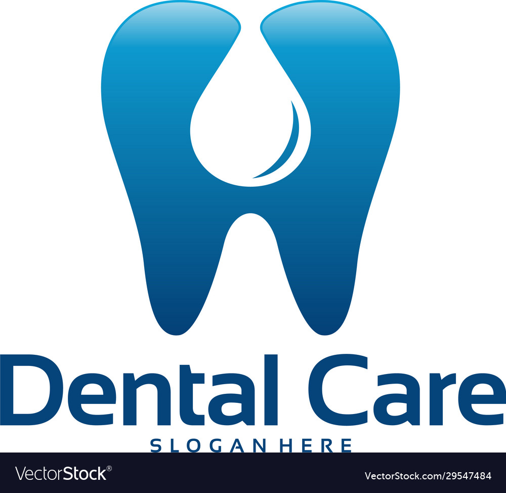 Dental care logo designs concept pure dental Vector Image