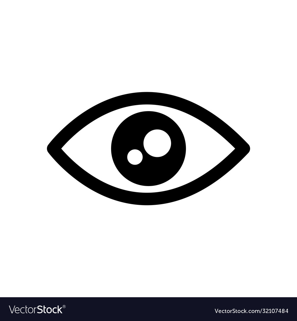 Eye - ball icon design template vector image Eye - ball icon design template