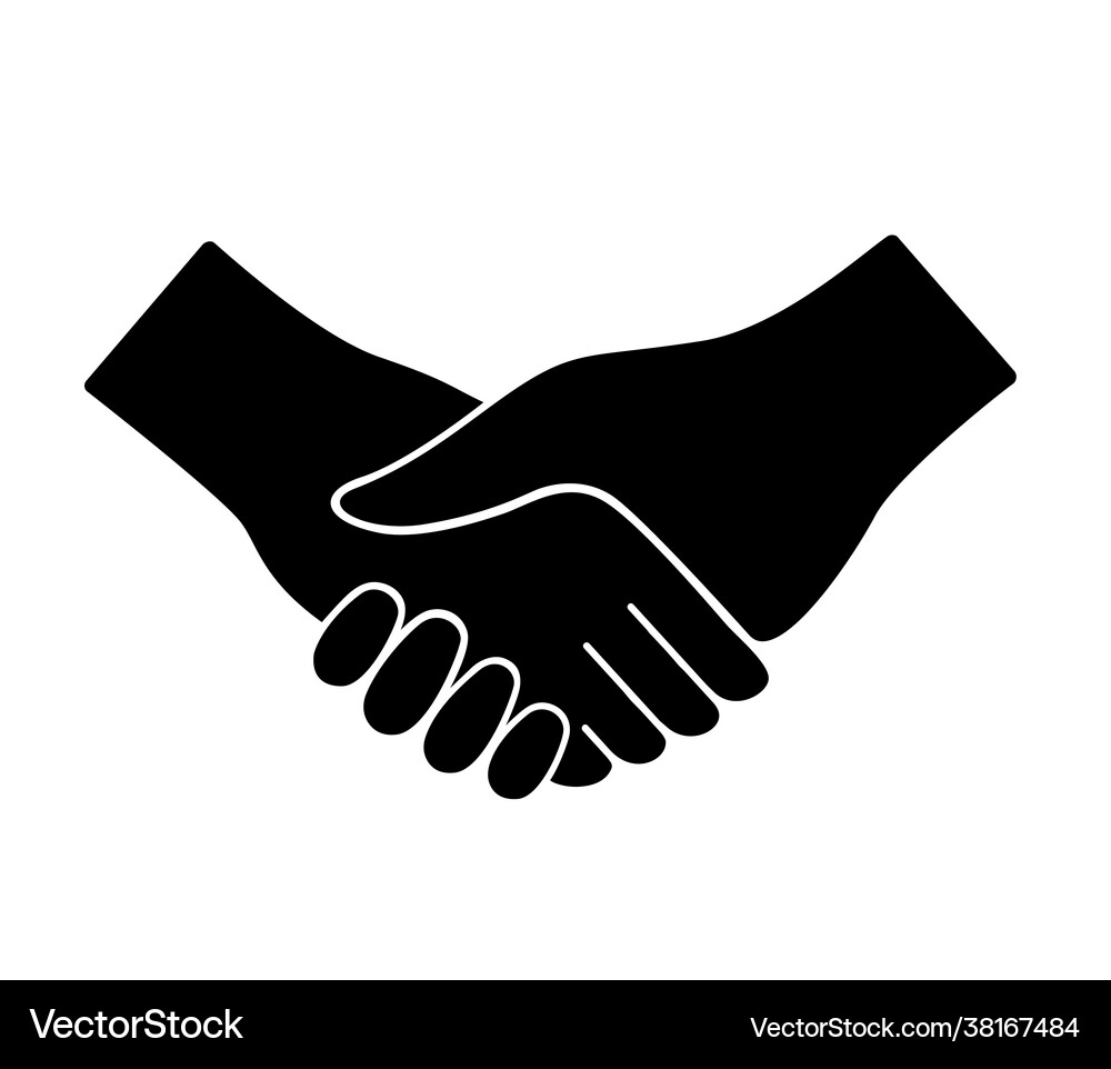 Icon handshakebusiness handshake partnership Vector Image