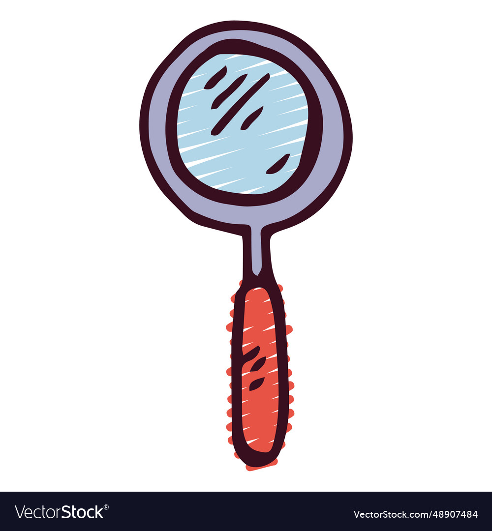 Magnifying Glass Doodle Royalty Free Vector Image 0295