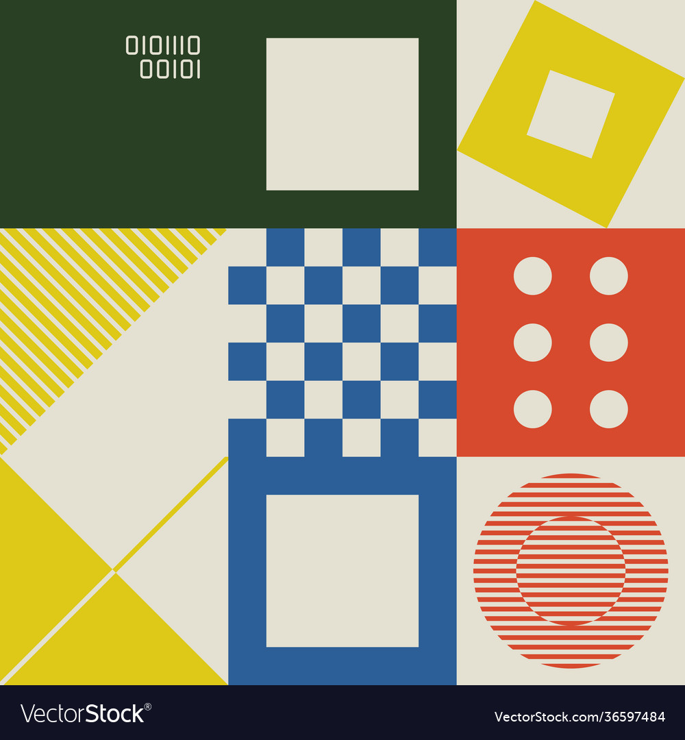 Techno abstract pattern design vector image Techno abstract pattern design