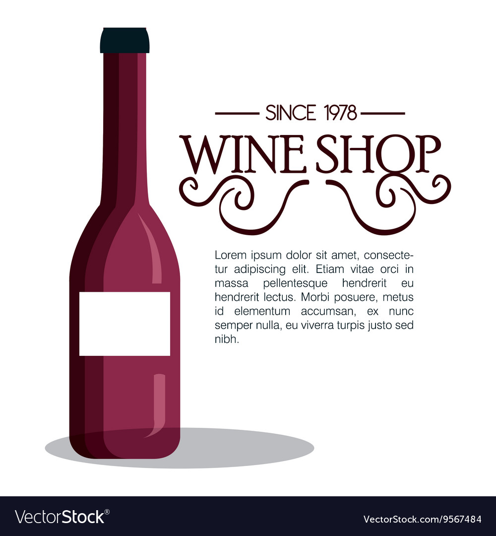 Weinshop Vorlage isolierte Icon Design