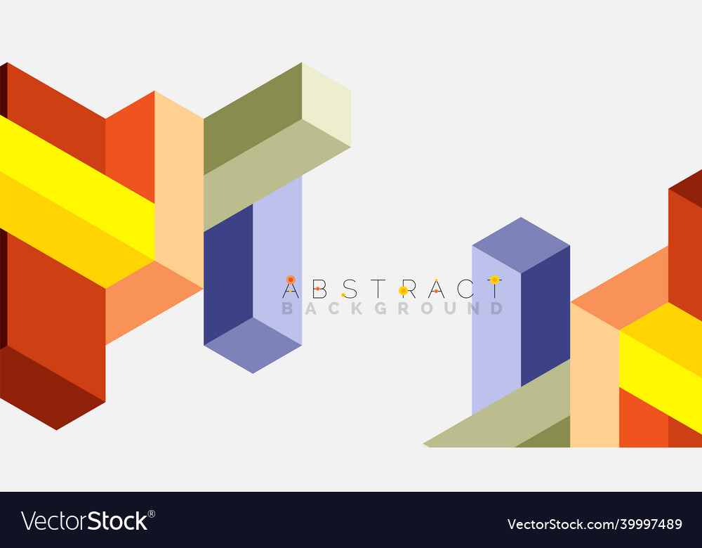 Abstract background 3d cubes cubic elements