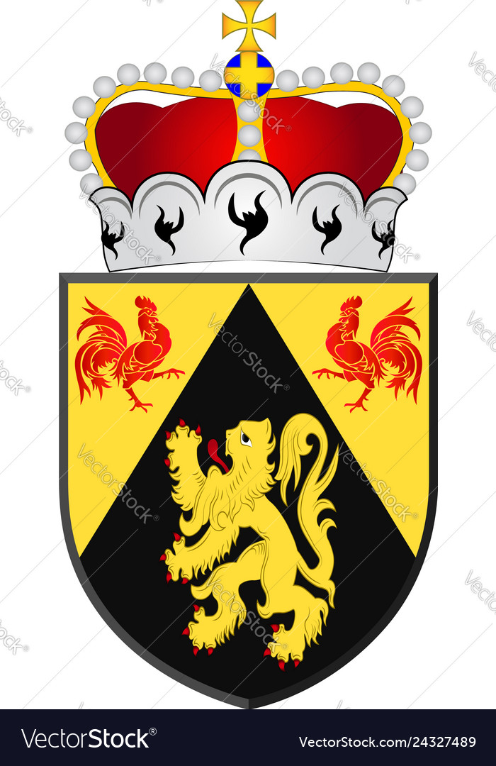 Coat of arms walloon brabant in belgium