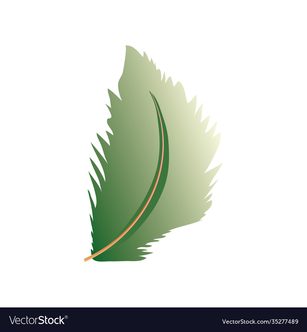 Feather tribal decoration green blur style icon