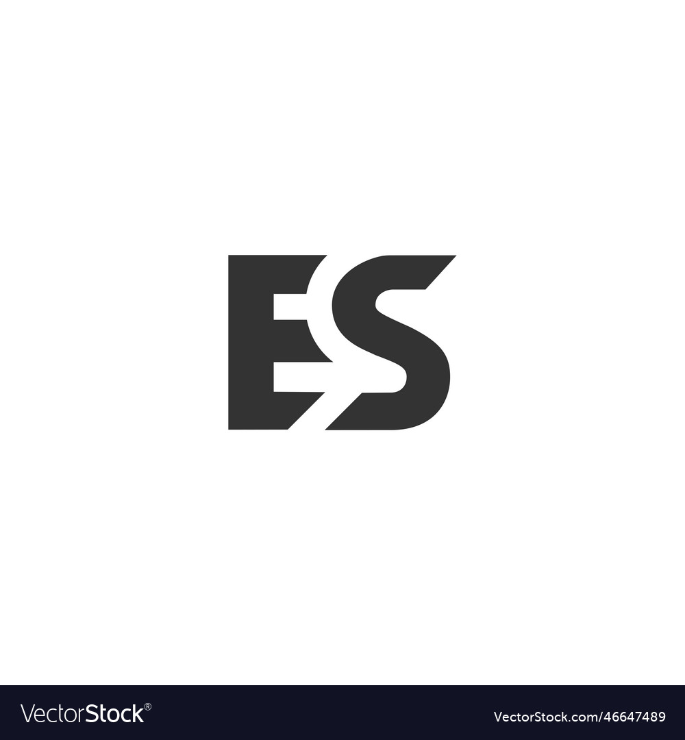 Initial es letter logo business template Vector Image