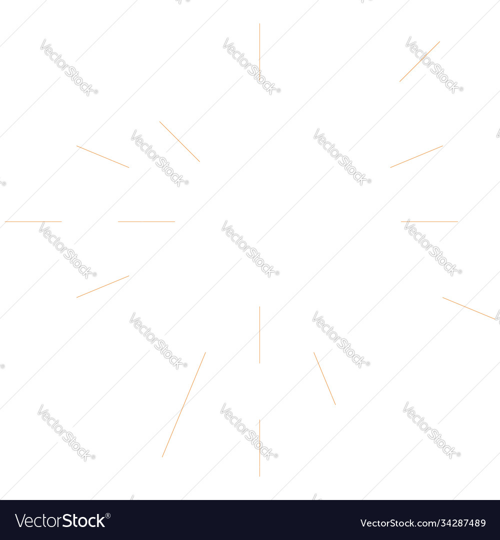 Radial radiating lines abstract burst element vector image Radial radiating lines abstract burst element
