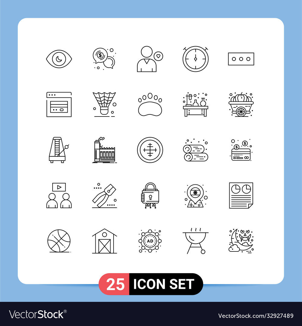 Set 25 lines on grid for security timer dollar