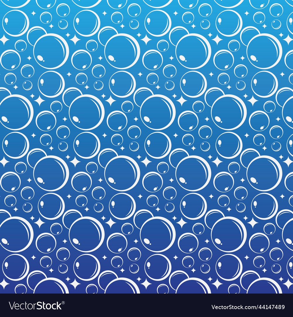 Soap bubbles seamless pattern background
