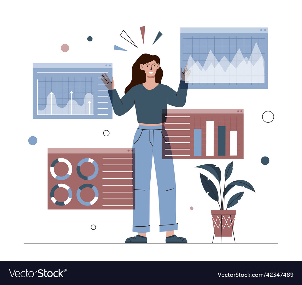 Visual data concept