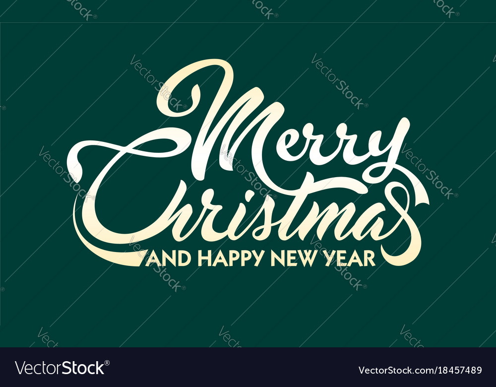 White text marry christmas and happy new year