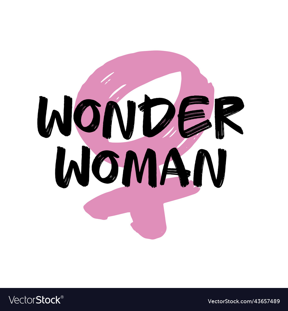 Wonder woman- graffiti inscription lettering