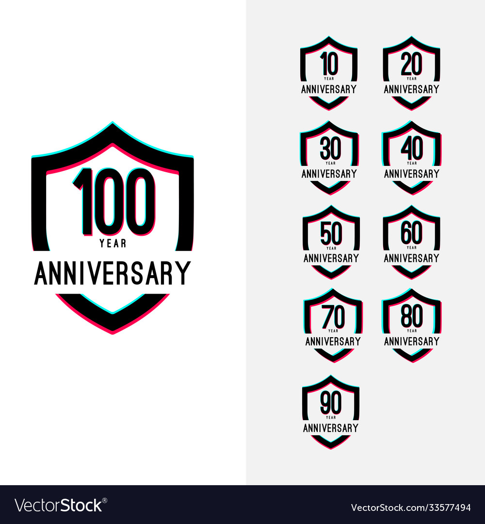 100 year anniversary celebration set template