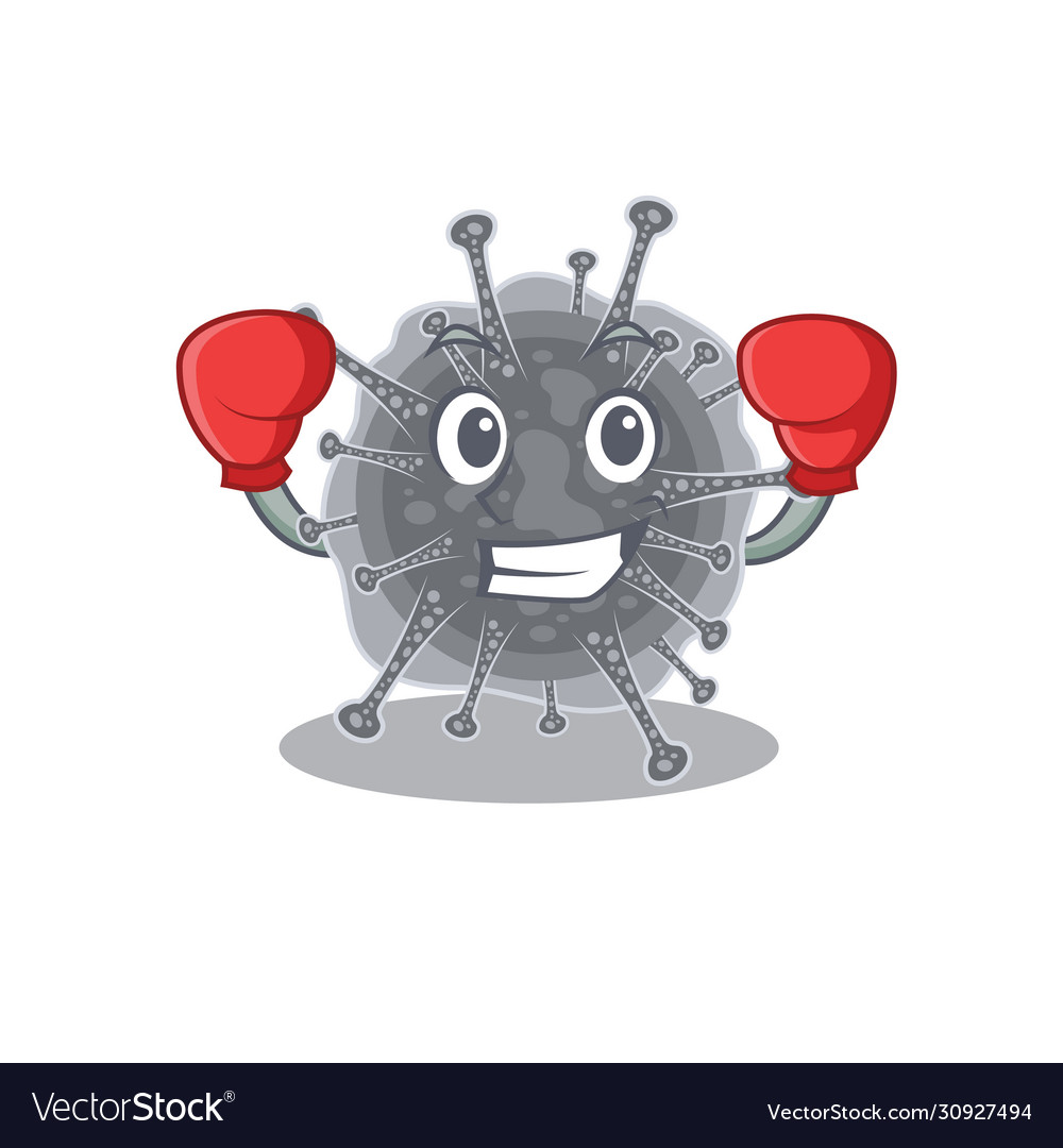 A Sporty Boxing Athlete Mascot Design Of Vector Image