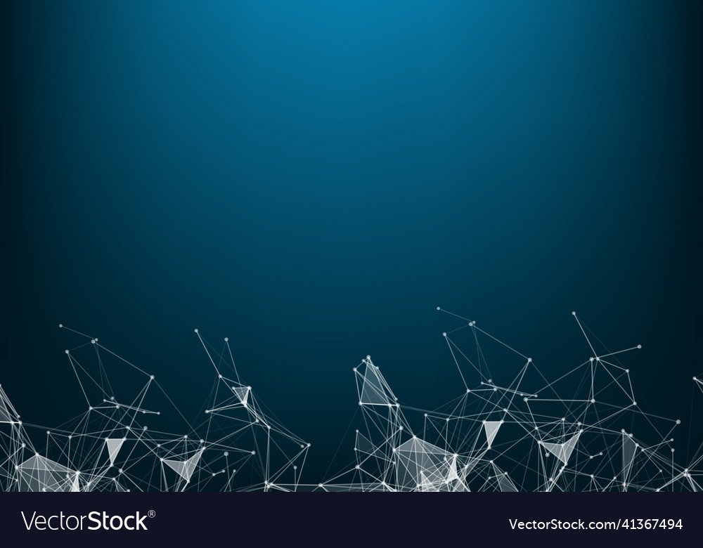 Abstract technology futuristic network computer vector image Abstract technology futuristic network computer