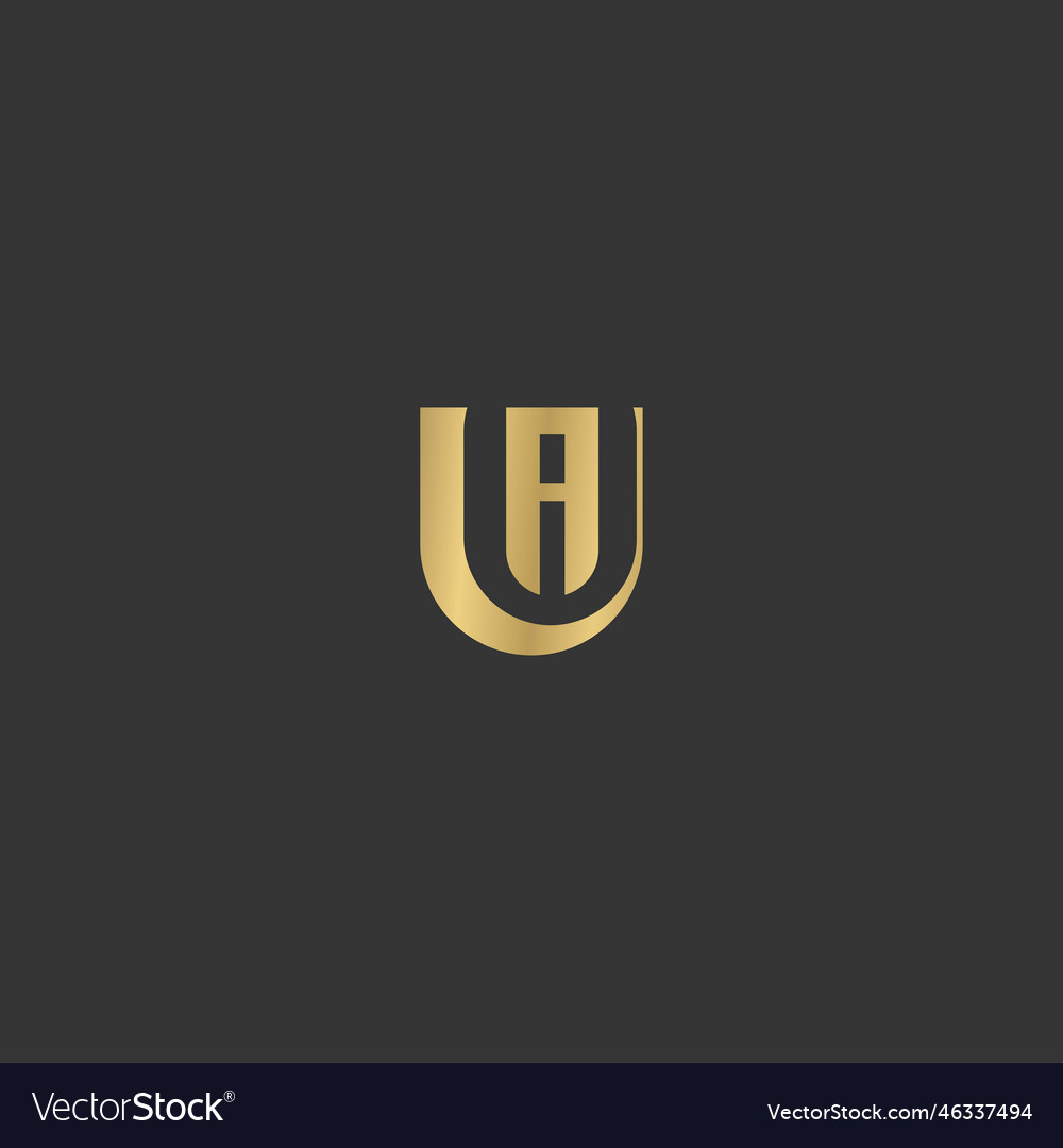 Alphabet Initialen Logo au ua a und u
