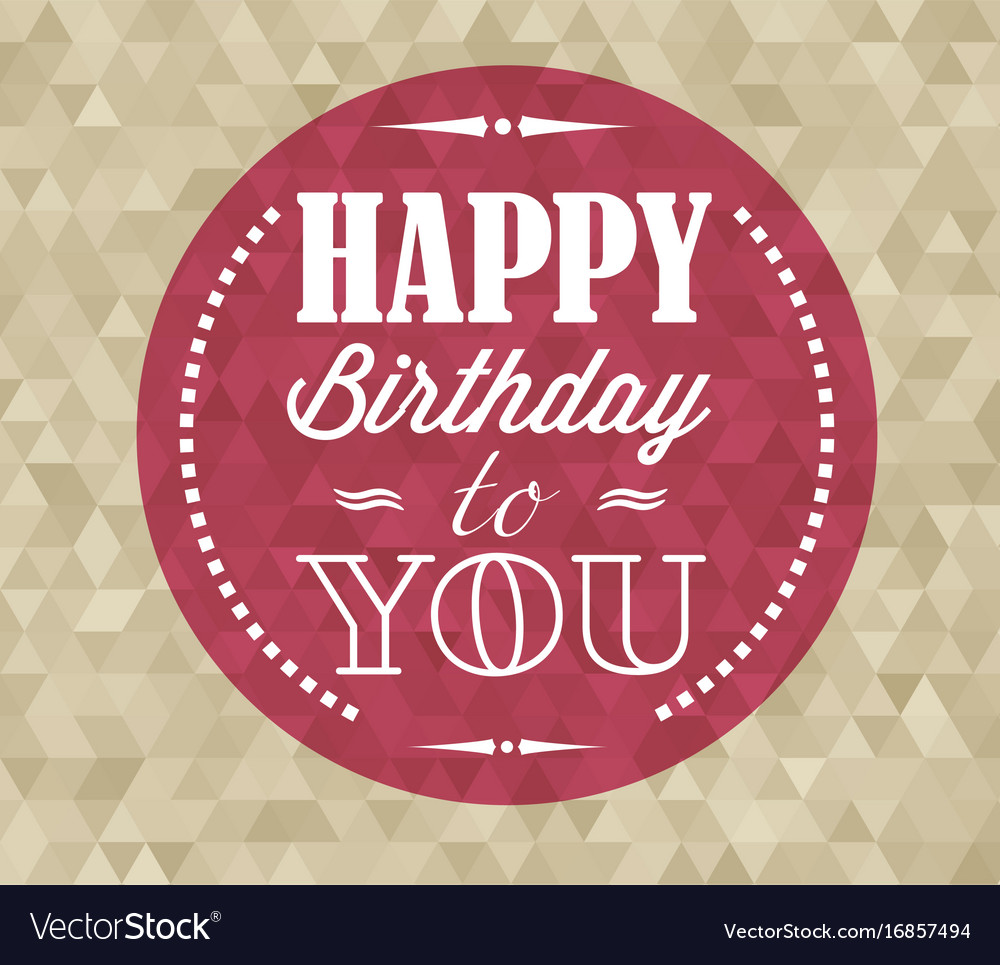 Happy birthday retro Royalty Free Vector Image