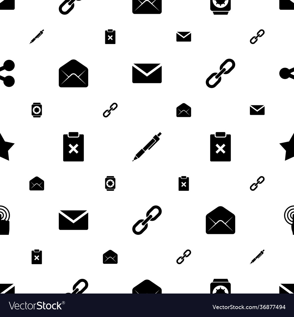 Interface icons pattern seamless white background