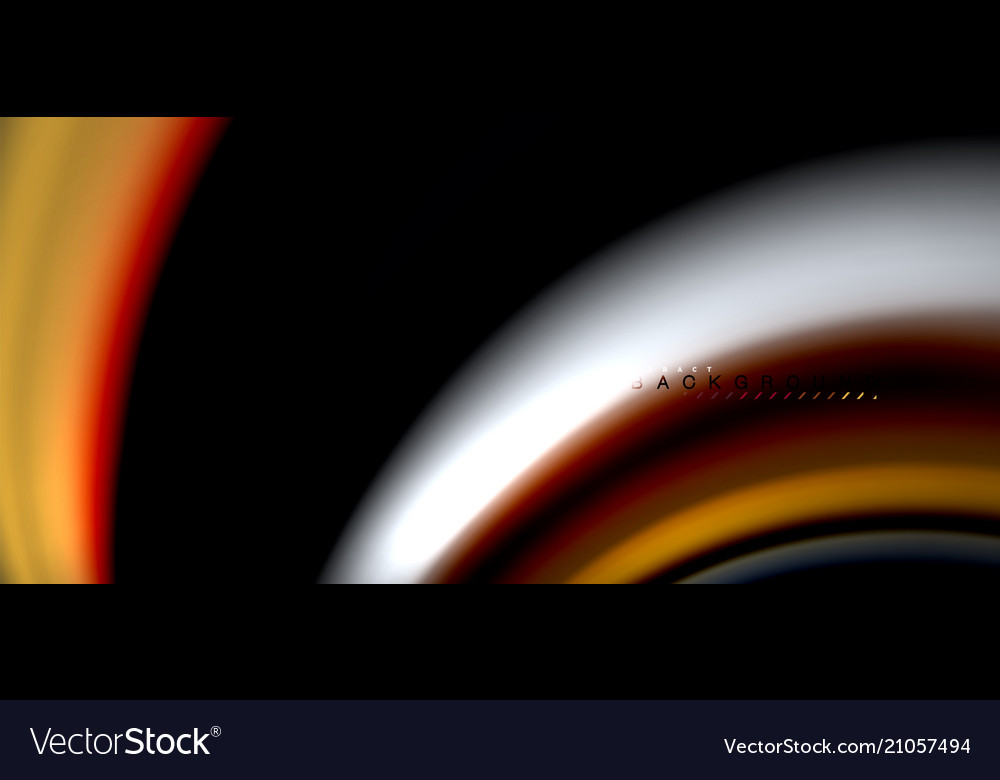 Multicolored wave lines on black background design Vector Image Multicolored wave lines on black background design